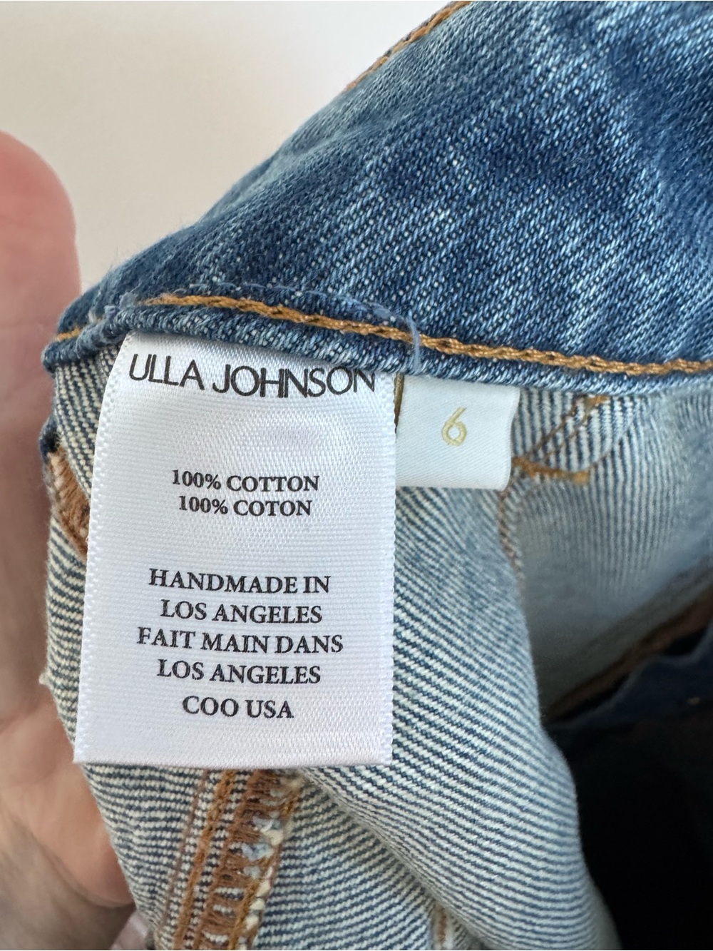 Ulla Johnson Bea Denim Midi Skirt size 6 - Picture 9 of 9